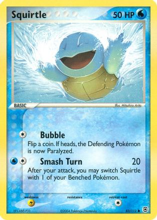 Squirtle 083/112  FireRed & LeafGreen - Common