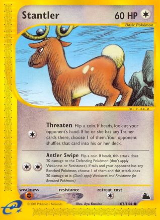 Stantler  - Reverse Holofoil Skyridge - Common