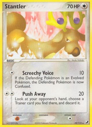Stantler 032  - Reverse Holofoil Unseen Forces - Rare