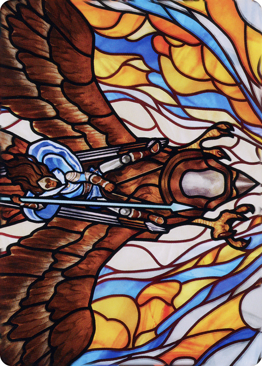 Tura Kennerüd, Skyknight // Tura Kennerüd, Skyknight (ADMU-079) - Dominaria United Art Series (Borderless) Foil