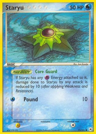 Staryu  - Reverse Holofoil Hidden Legends - Common