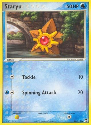 Staryu - 084/113/113  - Reverse Holofoil Delta Species - Common
