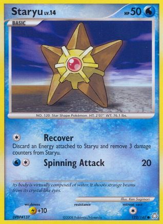Staryu  - Reverse Holofoil Legends Awakened - Common