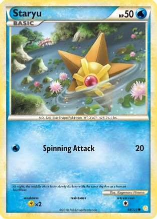 Staryu  - Reverse Holofoil HeartGold SoulSilver - Common