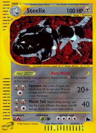 Steelix (H29)  - Holofoil Skyridge - Holo Rare
