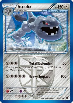 Steelix (Team Plasma) 079  - Reverse Holofoil Plasma Freeze - Rare