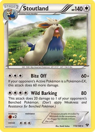 Stoutland  - Reverse Holofoil XY Base Set - Rare