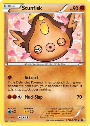 Stunfisk RC12  - Holofoil Legendary Treasures Radiant Collection - Uncommon