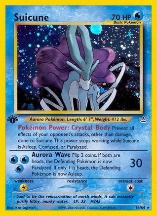 Suicune (14)  - Unlimited Holofoil Neo Revelation - Holo Rare