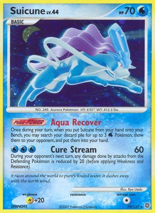 Suicune/132  - Reverse Holofoil Secret Wonders - Holo Rare