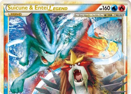 Suicune & Entei Legend (Top)  - Holofoil Unleashed - Ultra Rare
