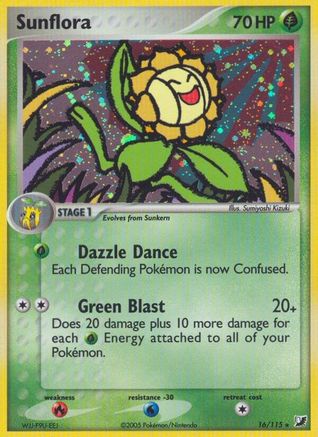 Sunflora  - Holofoil Unseen Forces - Holo Rare