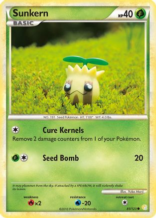 Sunkern 085  - Reverse Holofoil HeartGold SoulSilver - Common