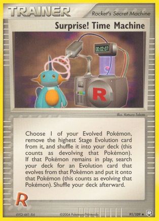 Surprise! Time Machine  - Reverse Holofoil Team Rocket Returns - Uncommon