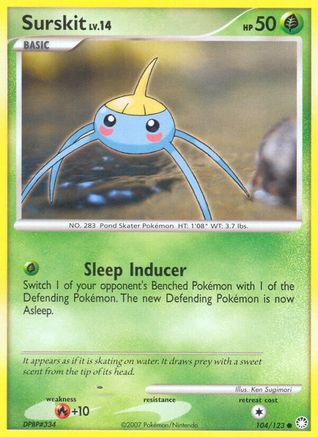 Surskit  - Reverse Holofoil Mysterious Treasures - Common