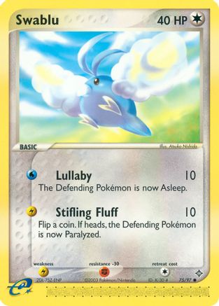 Swablu 075/97  - Reverse Holofoil Dragon - Common