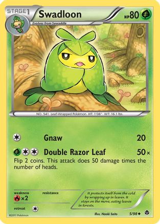 Swadloon (5)  - Reverse Holofoil Emerging Powers - Uncommon