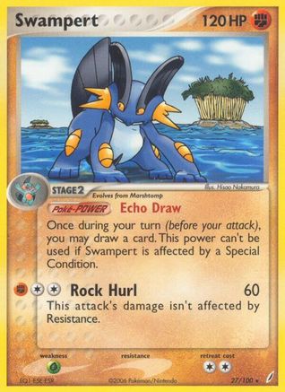 Swampert/100  Crystal Guardians - Rare