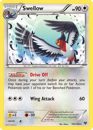 Swellow  XY Base Set - Rare