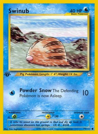 Swinub 079  - Unlimited Neo Genesis - Common