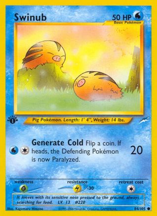 Swinub 084  - Unlimited Neo Destiny - Common