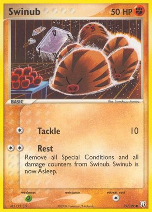 Swinub 079  - Reverse Holofoil Team Rocket Returns - Common