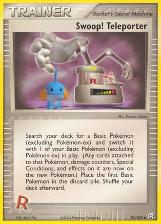 Swoop! Teleporter  - Reverse Holofoil Team Rocket Returns - Uncommon