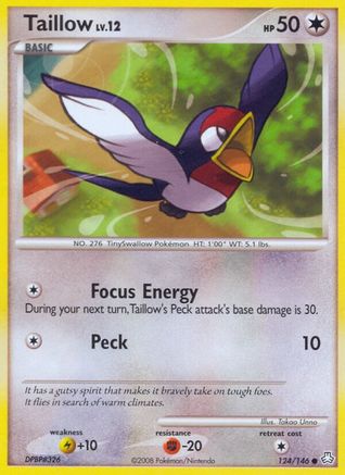 Taillow  - Reverse Holofoil Legends Awakened - Common