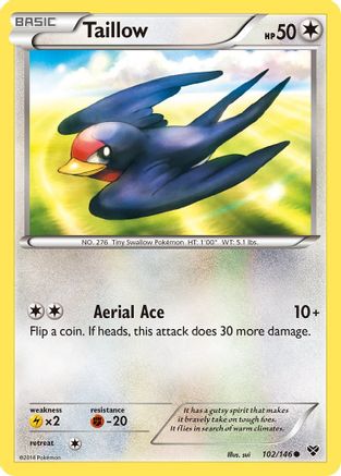 Taillow  - Reverse Holofoil XY Base Set - Common