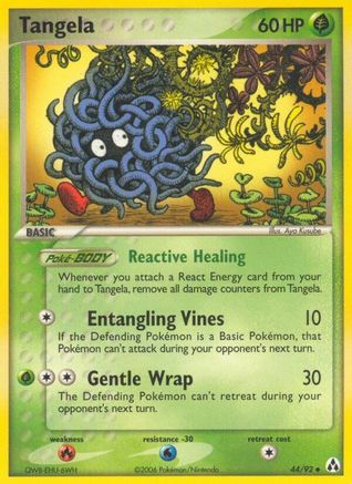 Tangela  - Reverse Holofoil Legend Maker - Uncommon