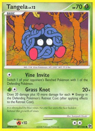 Tangela  - Reverse Holofoil Great Encounters - Common