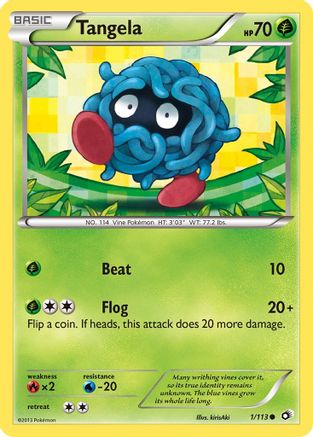 Tangela  - Reverse Holofoil Legendary Treasures - Common
