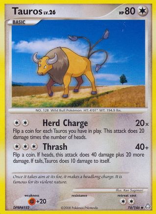Tauros  - Reverse Holofoil Legends Awakened - Uncommon