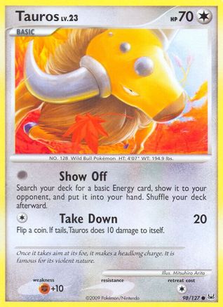 Tauros/127  - Reverse Holofoil Platinum - Common