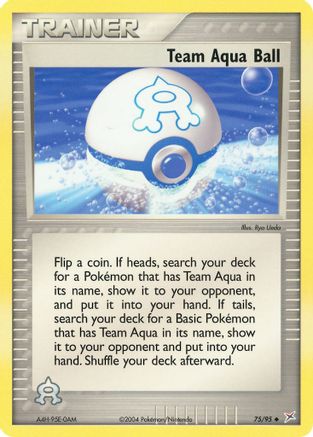 Team Aqua Ball  Team Magma vs Team Aqua - Uncommon