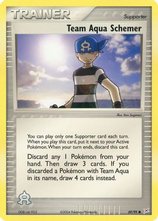 Team Aqua Schemer 069  - Reverse Holofoil Team Magma vs Team Aqua - Common
