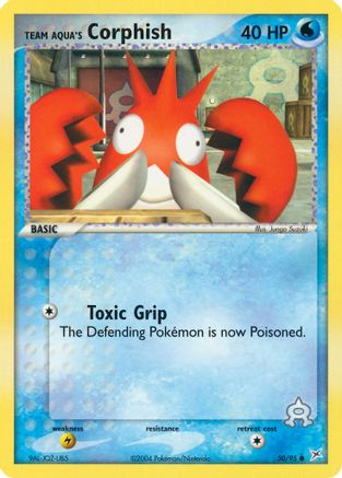 Team Aqua's Corphish - 50/95/95  - Reverse Holofoil Team Magma vs Team Aqua - Common