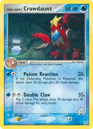 Team Aqua's Crawdaunt - 14/95/95  Team Magma vs Team Aqua - Rare