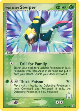 Team Aqua's Seviper  Team Magma vs Team Aqua - Rare