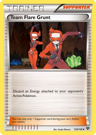 Team Flare Grunt 129  XY Base Set - Uncommon
