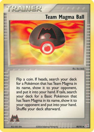 Team Magma Ball  Team Magma vs Team Aqua - Uncommon