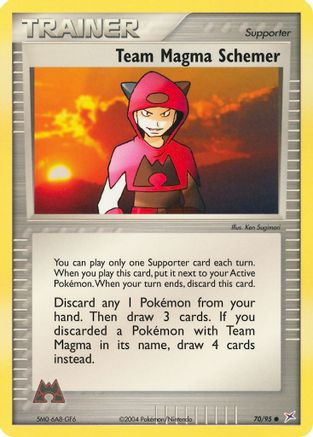 Team Magma Schemer 070  - Reverse Holofoil Team Magma vs Team Aqua - Common