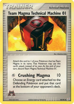 Team Magma Technical Machine 01  Team Magma vs Team Aqua - Uncommon