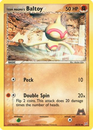 Team Magma's Baltoy - 60/95/95  Team Magma vs Team Aqua - Common