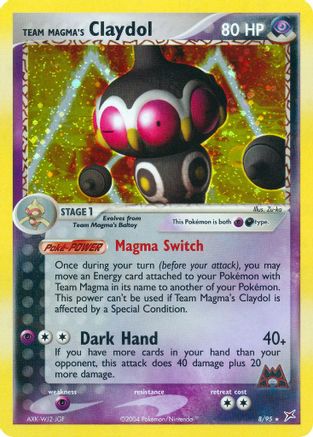 Team Magma's Claydol - 8/95/95  - Holofoil Team Magma vs Team Aqua - Holo Rare