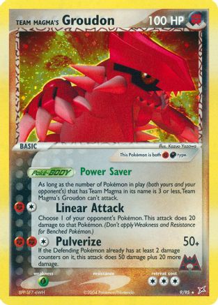 Team Magma's Groudon  - Holofoil Team Magma vs Team Aqua - Holo Rare