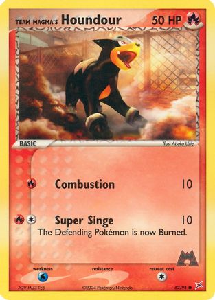 Team Magma's Houndour 062/95  Team Magma vs Team Aqua - Common