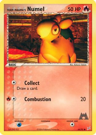 Team Magma's Numel  - Reverse Holofoil Team Magma vs Team Aqua - Common