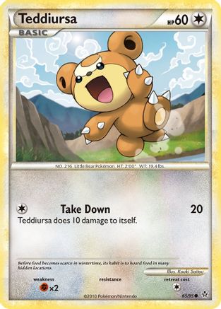 Teddiursa 065  Unleashed - Common