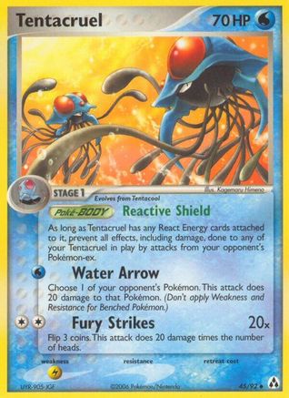 Tentacruel  - Reverse Holofoil Legend Maker - Uncommon